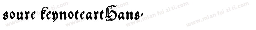 soure keynoteartHans字体转换